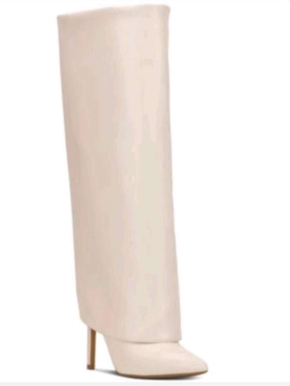 INC International Concepts Cream High Knee Stiletto Boots